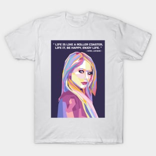 Quotes Avril lover Lavigne in WPAP T-Shirt